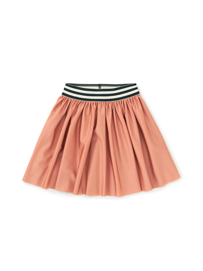 Pleated Shiny Skirt