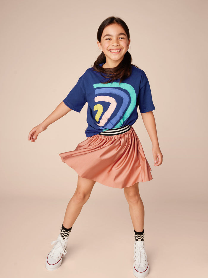 Pleated Shiny Skirt