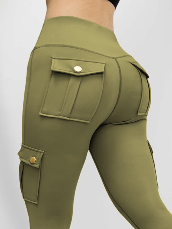 Pocket High-rise Cargo Style Leggings