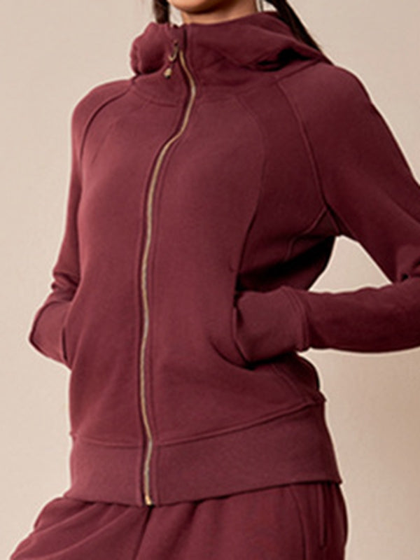 Pocket Zipper With Hat Jacket