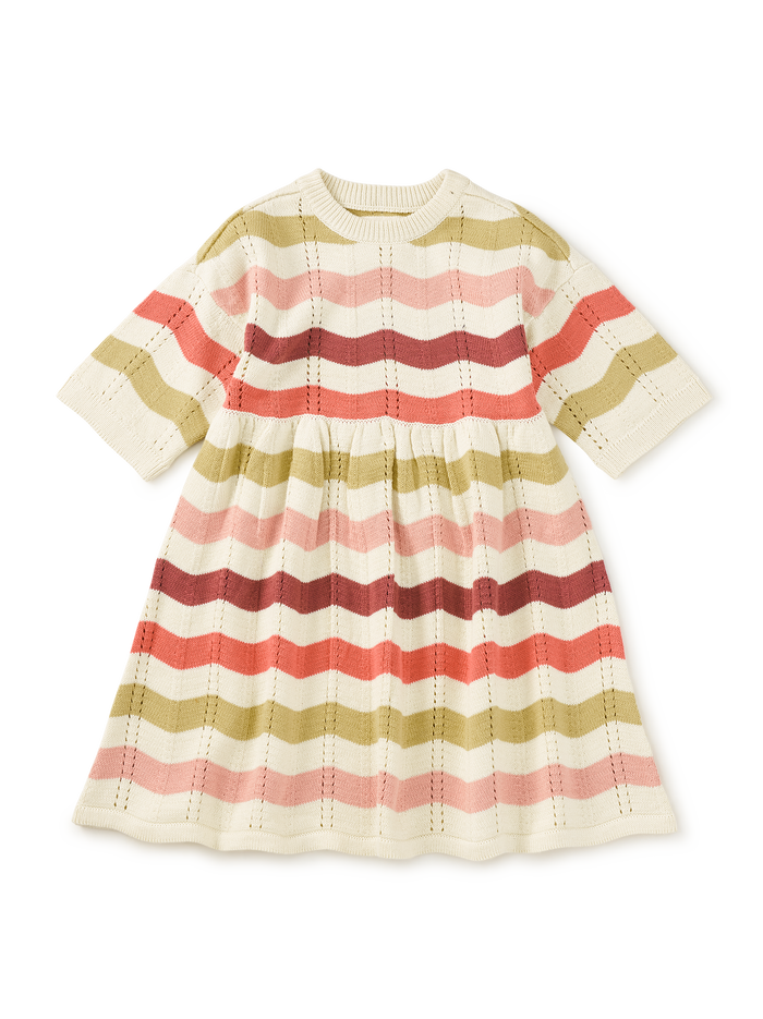 Pointelle Sweater Dress