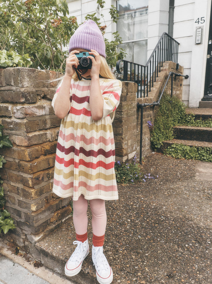 Pointelle Sweater Dress