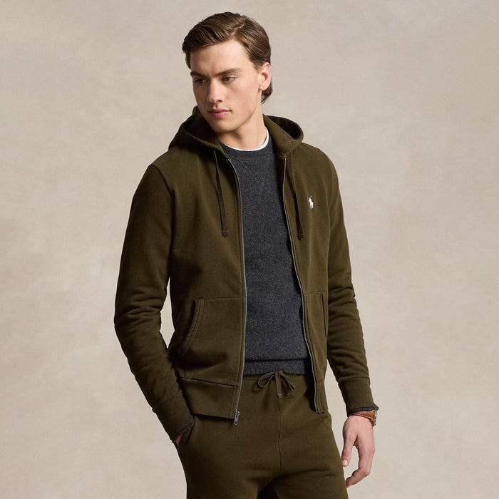 Polo Pony-embroidered Full Zip Hoodie