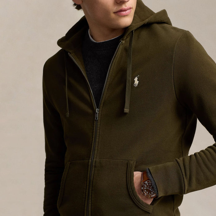 Polo Pony-embroidered Full Zip Hoodie