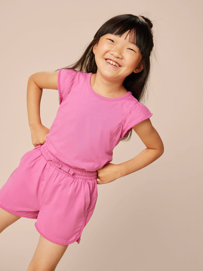Pom-Pom Flutter Top