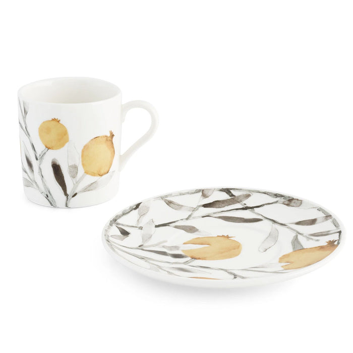 Pomegranate Demitasse Set - RSVP Style