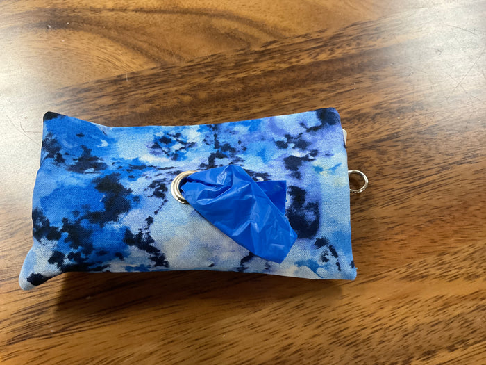 Blue with starfish and shells