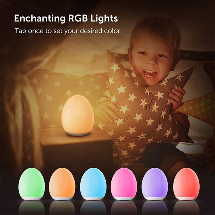 Portable Egg Night Light for Kids & Babies