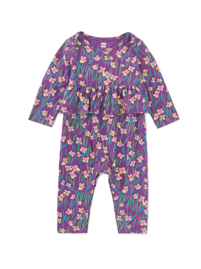 Pretty Peplum Baby Romper