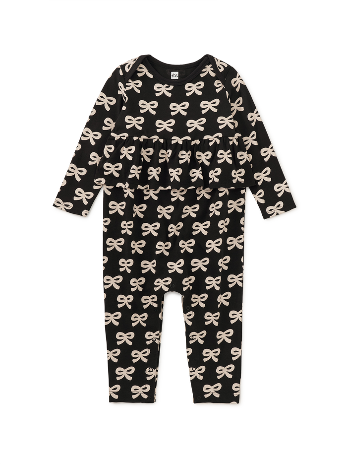 Pretty Peplum Baby Romper