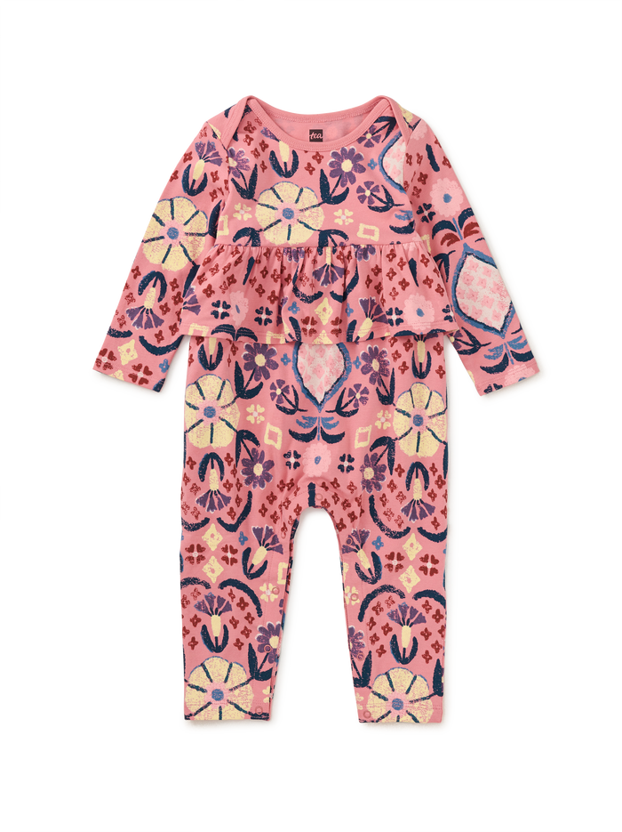 Pretty Peplum Baby Romper