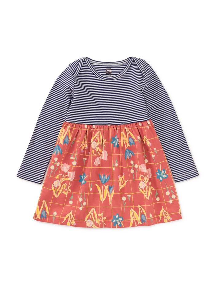 Print Mix Skirted Baby Dress