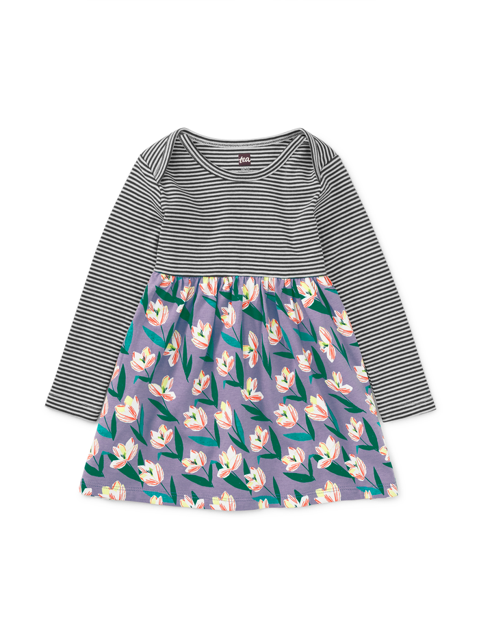 Print Mix Skirted Baby Dress