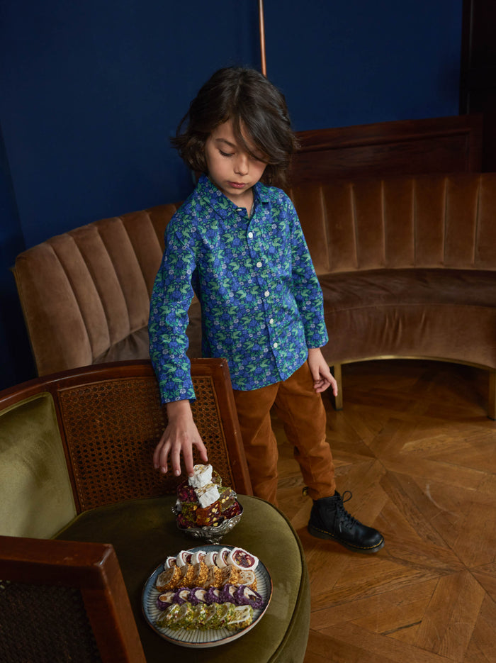 Printed Button Up Shirt