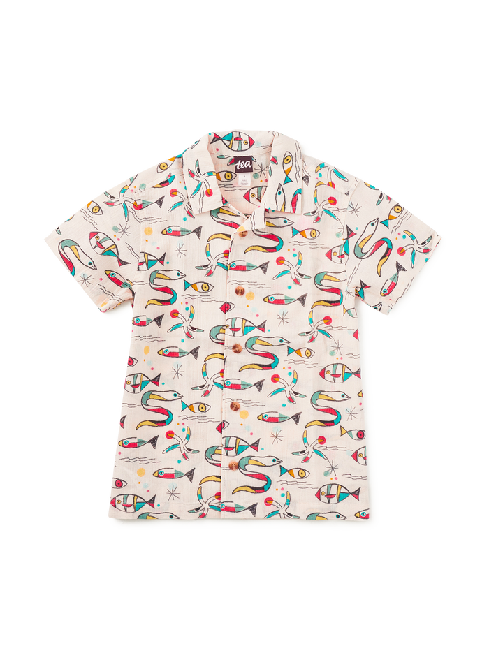 Printed Camp Shirt