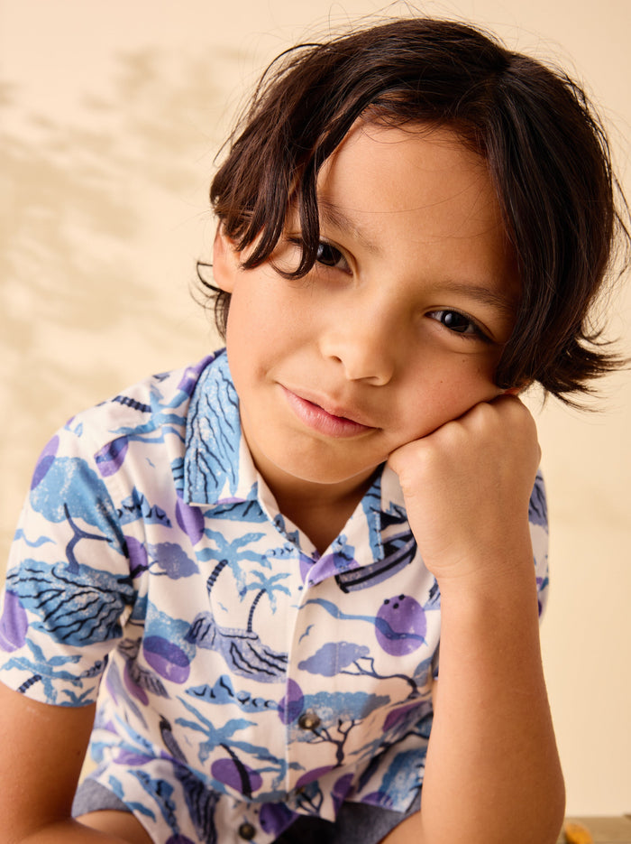 Printed Camp Shirt