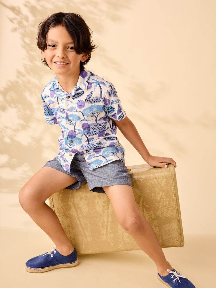 Printed Camp Shirt