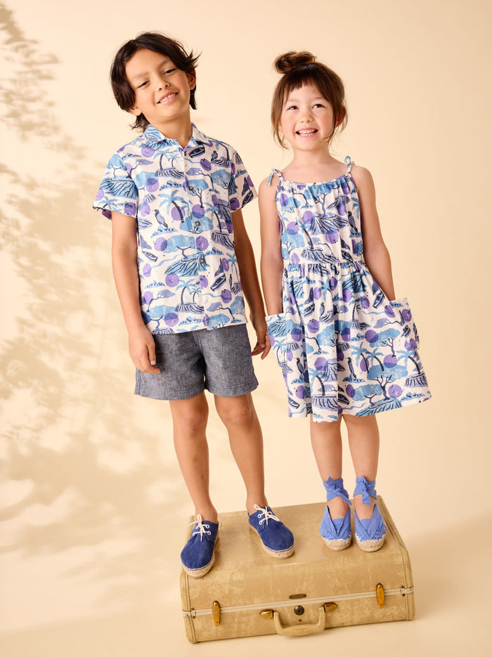 Printed Camp Shirt