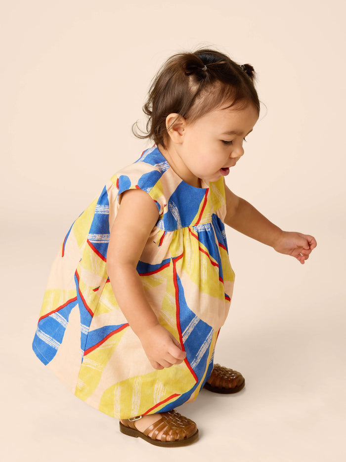 Printed Empire Baby Dress Set