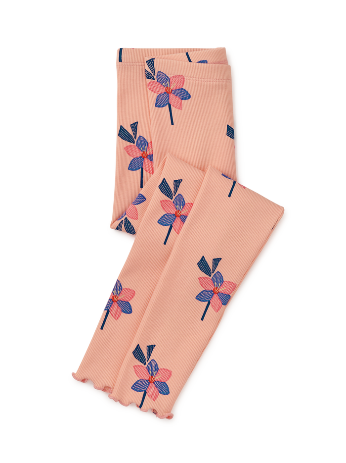 Printed Ribbed Leggings