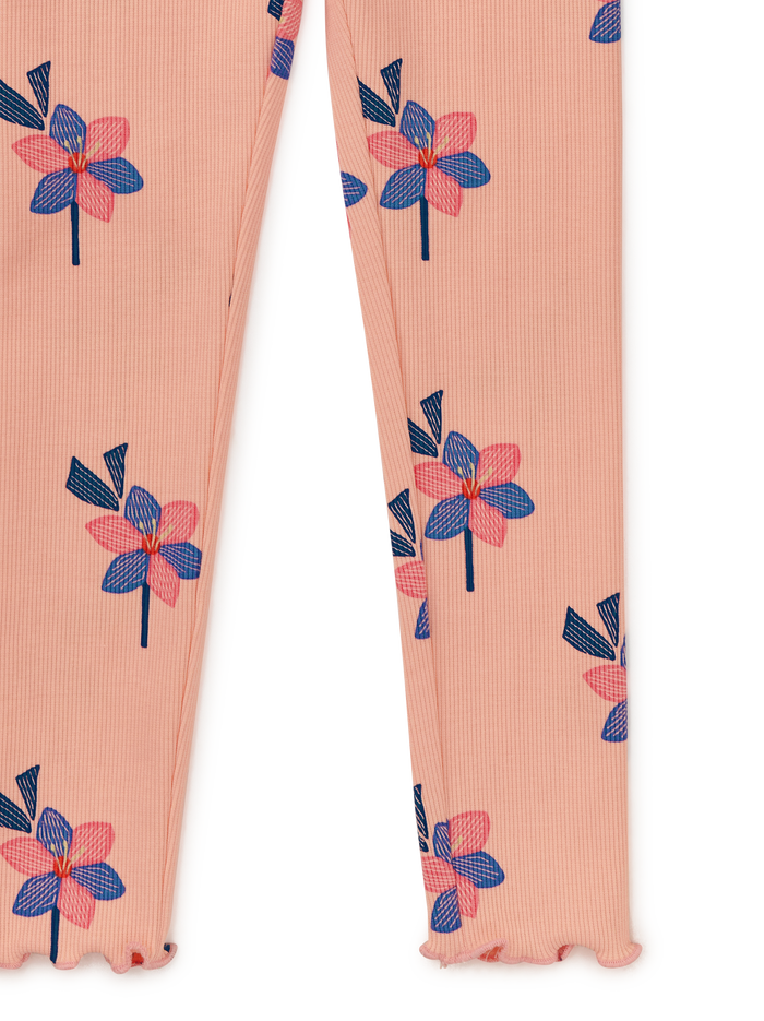 Printed Ribbed Leggings