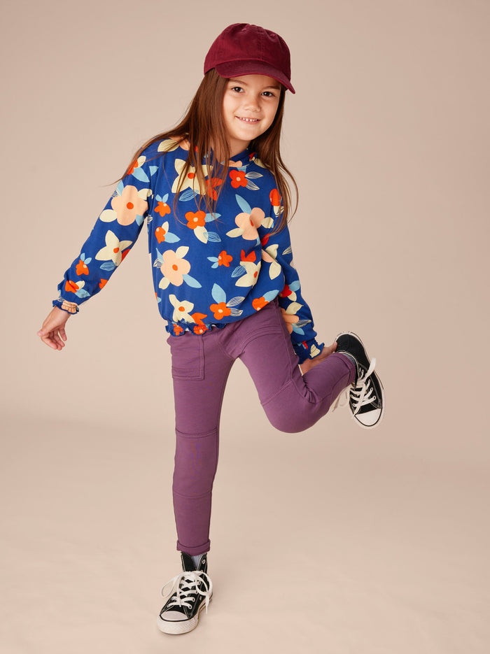 Printed Smocked Hoodie