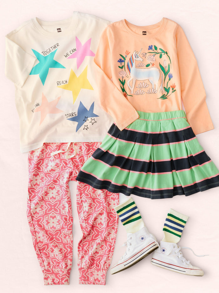 Printed Stretchy Everyday Jogg