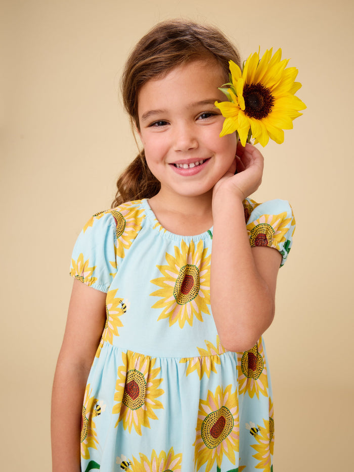 Puff Sleeve Empire Dress