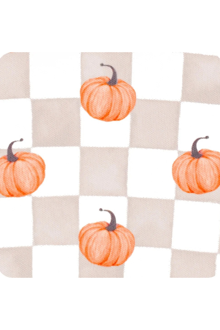 Pumpkin Check Iced Cup Coolie (Medium)