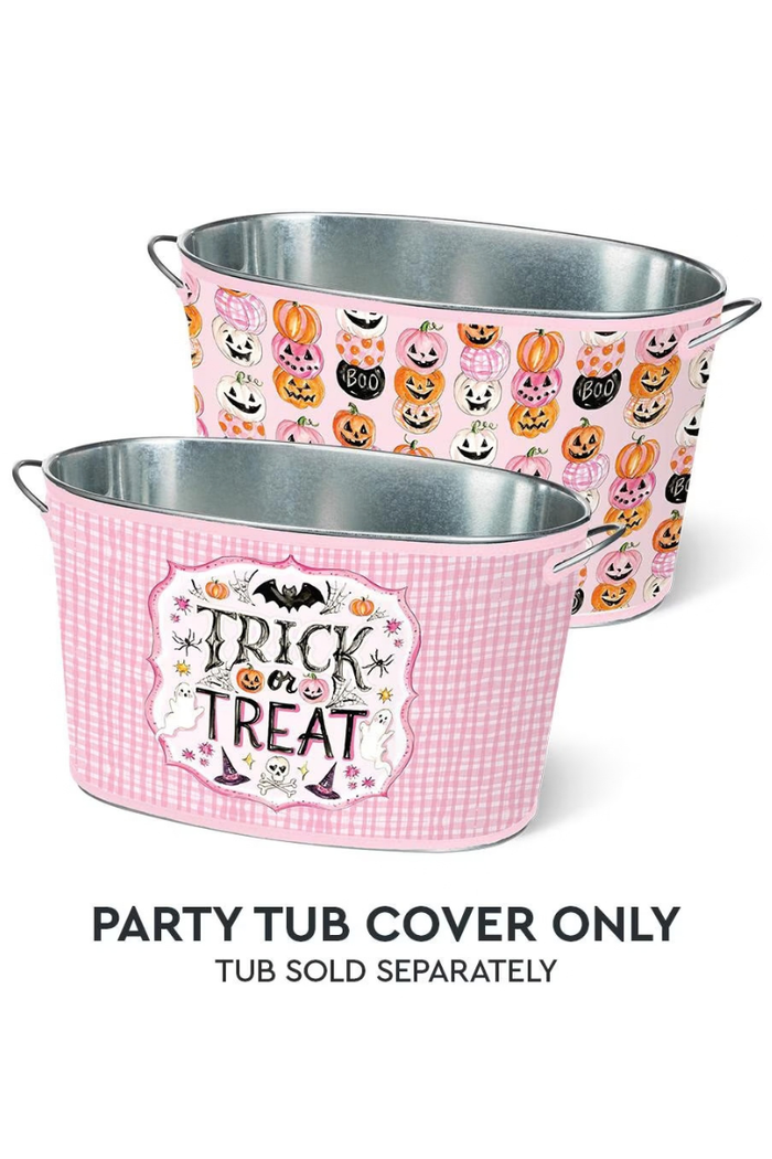 Pumpkin Stacks Party Tub Cover