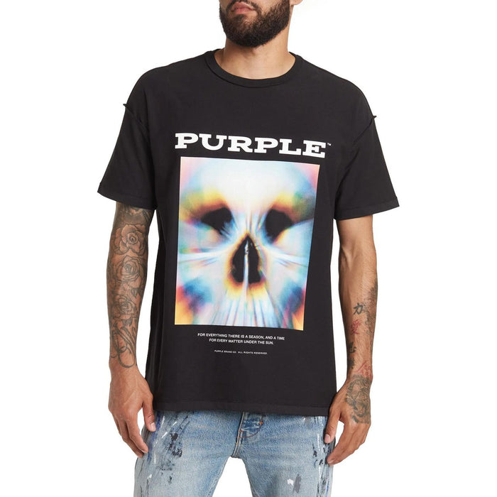 Purple Brand Inside Out Jersey Tee Skull Black Black