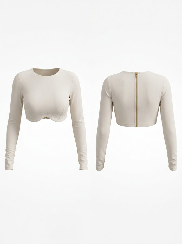 Push-up Cropped Long Sleeves