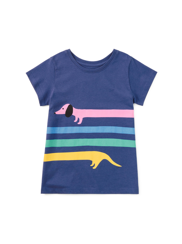 Rainbow Dachsund Graphic Tee