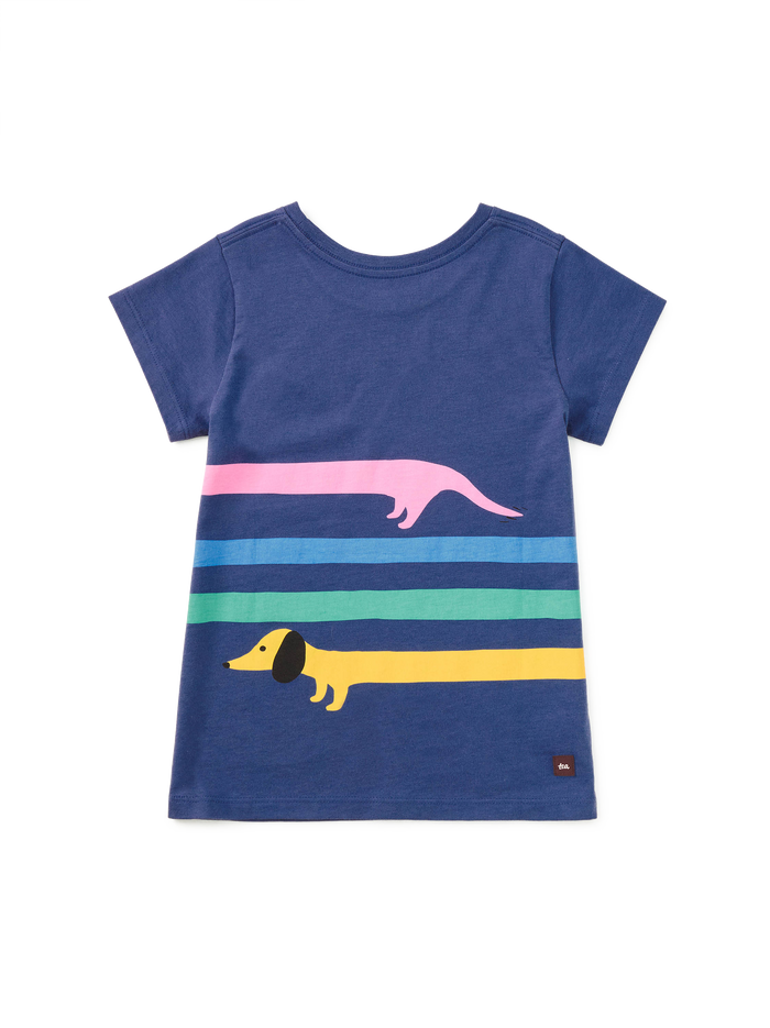 Rainbow Dachsund Graphic Tee