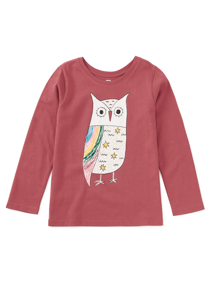 Rainbow Eagle Owl Graphic Tee