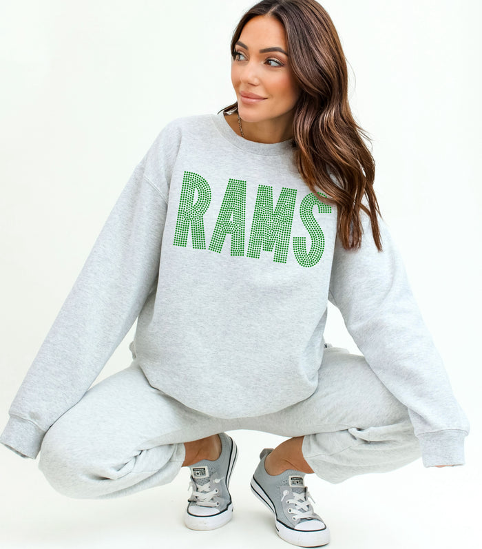 Rams Font Mascot SPANGLE TRANSFER