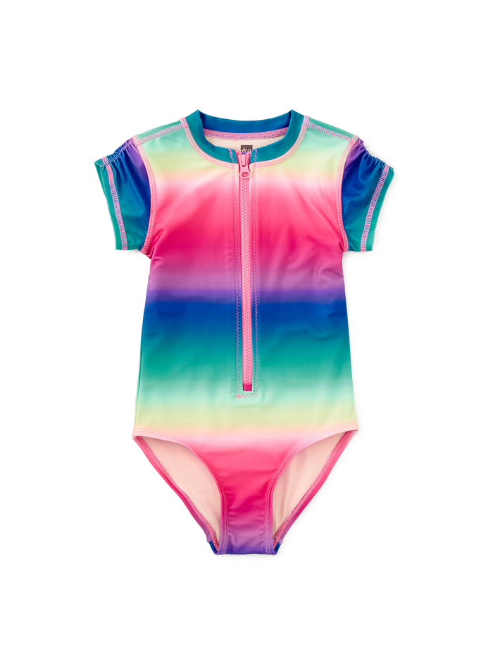 Rash Guard One-Piece Swimsuit