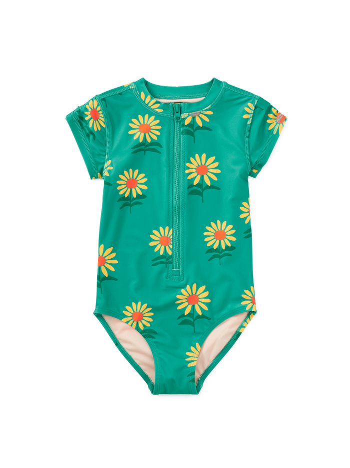 Rash Guard One-Piece Swimsuit