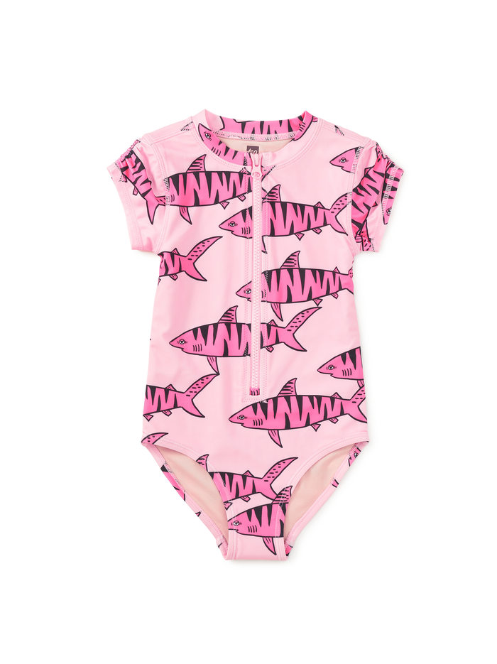 Rash Guard One-Piece Swimsuit