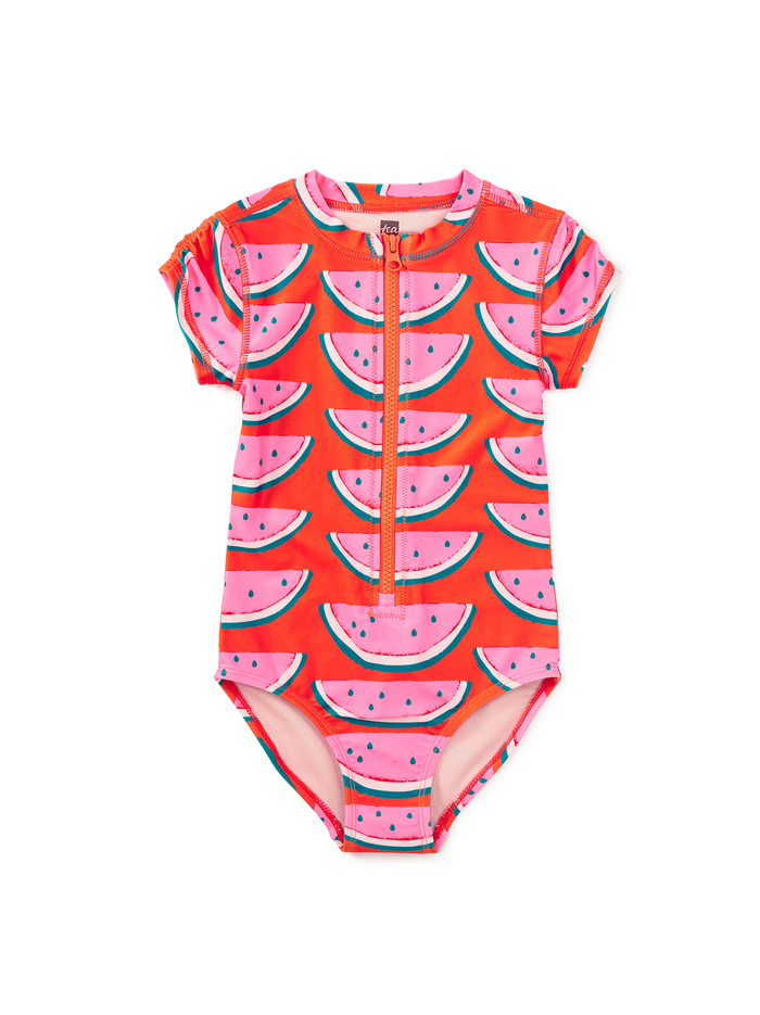 Rash Guard One-Piece Swimsuit