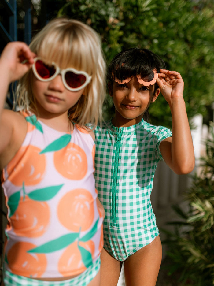 Rash Guard One-Piece Swimsuit