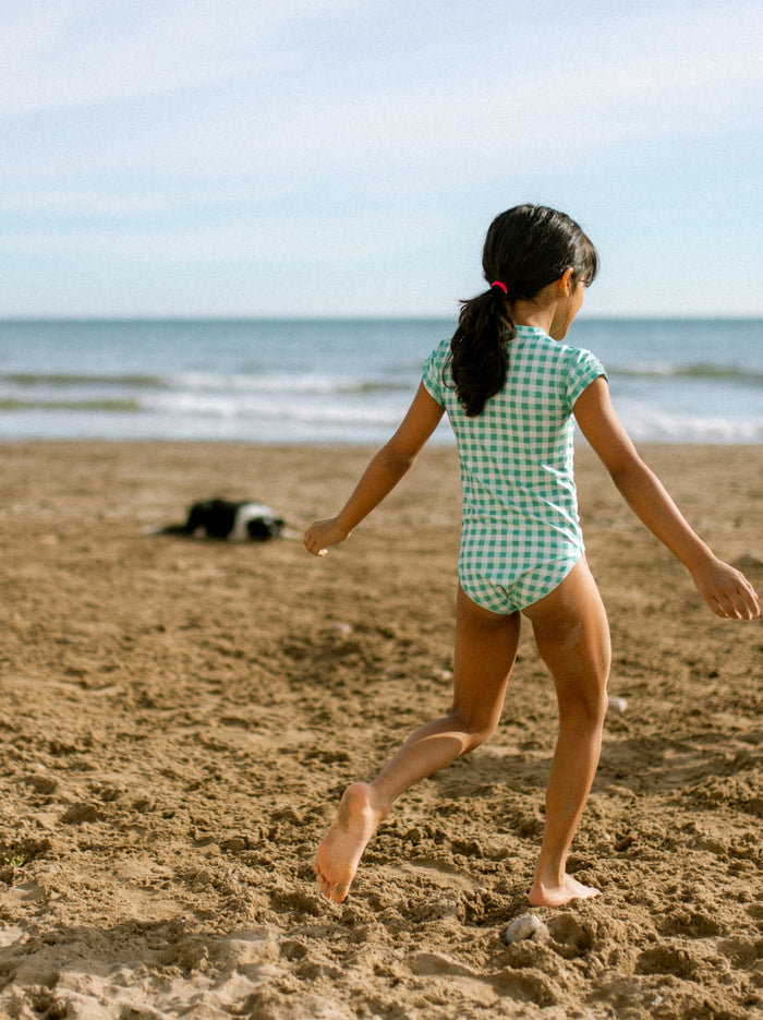Rash Guard One-Piece Swimsuit