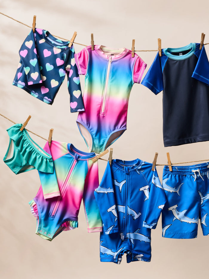 Rash Guard One-Piece Swimsuit