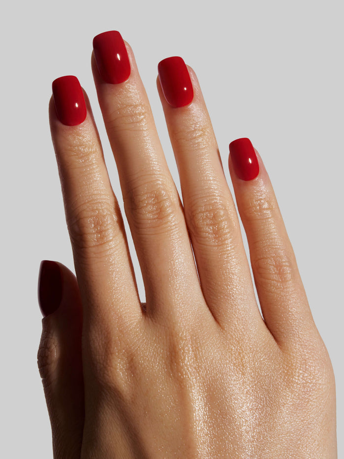 Red Red (Short Squoval)