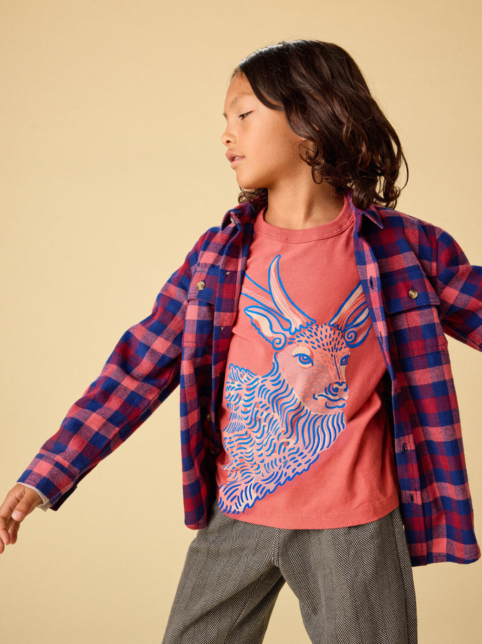 Regal Deer Layered Tee