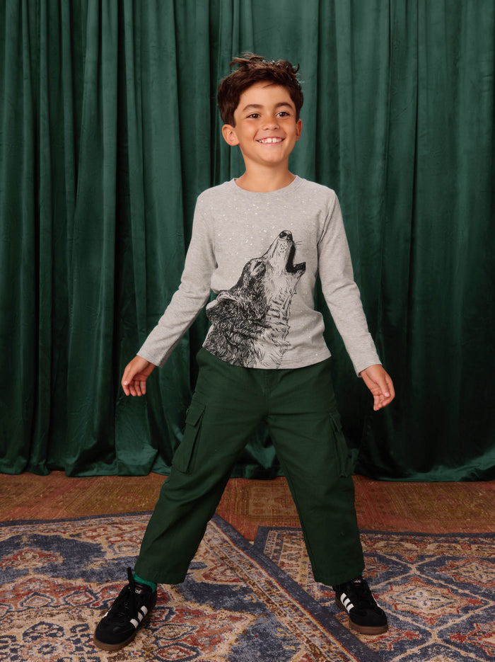 Relaxed Twill Cargo Pants