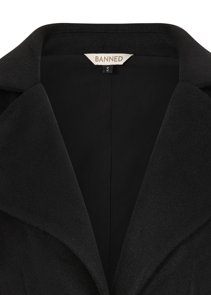 Retro Kurz-Jacke Marylin, Schwarz, Plus Size