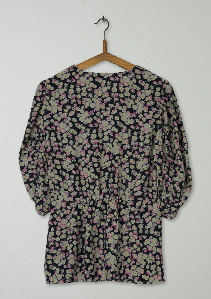 Reworn Floral Print Top Size 6 (620) | Multi