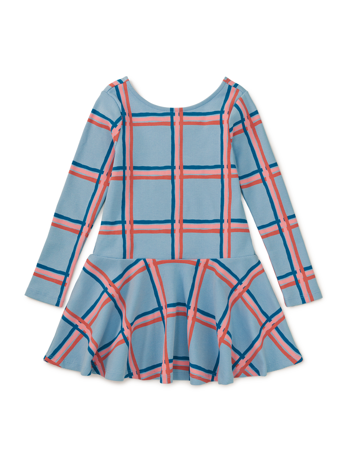 Ribbed Drop Waist Skater Dress