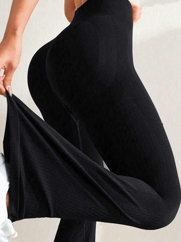 Ribbed Flare Leggings